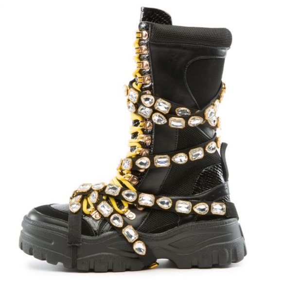 Last sizes Richgirl Bling Sneaker Boot - Picture 5 of 5